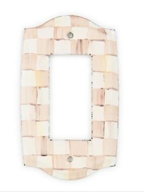 ❤️BUY 2 GET 1 FREE DEAL MacKenzie-Childs Mocha Check Switch Plate